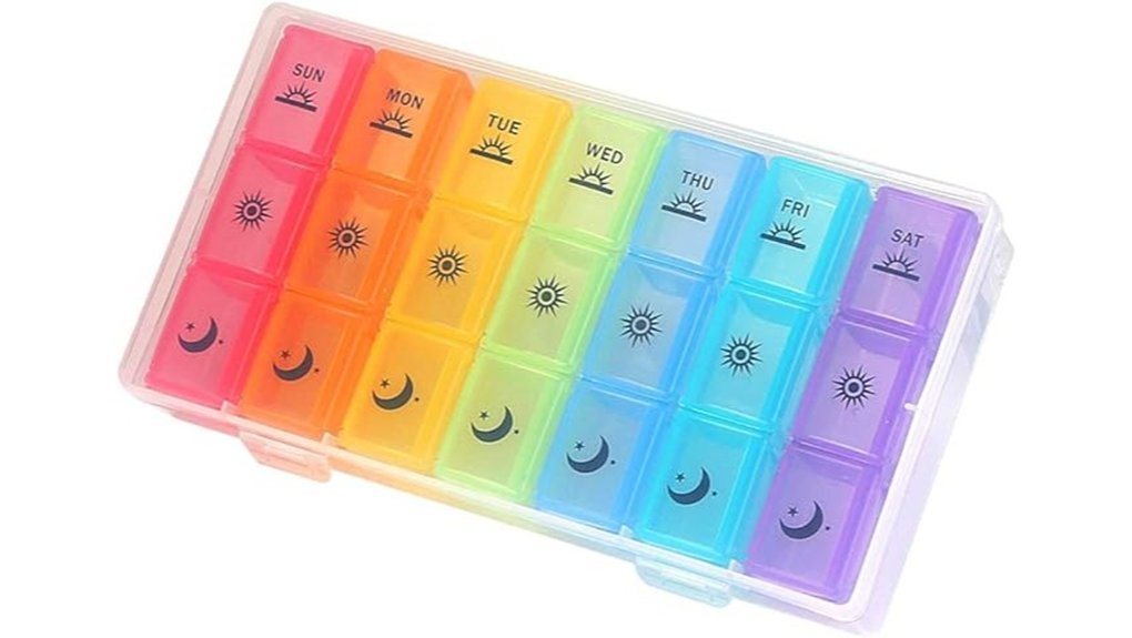 weekly pill organizer system