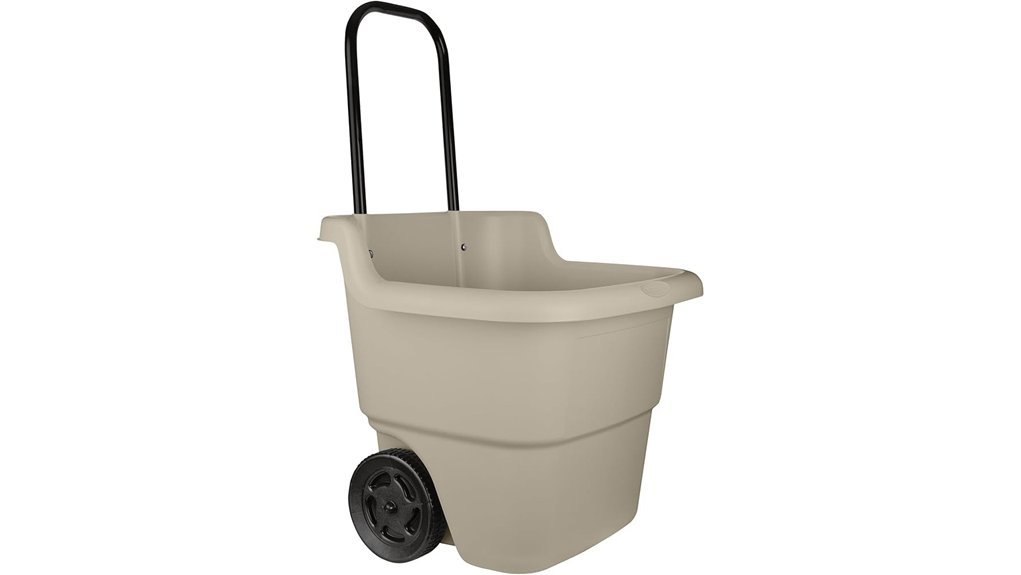 wheeled garden cart capacity