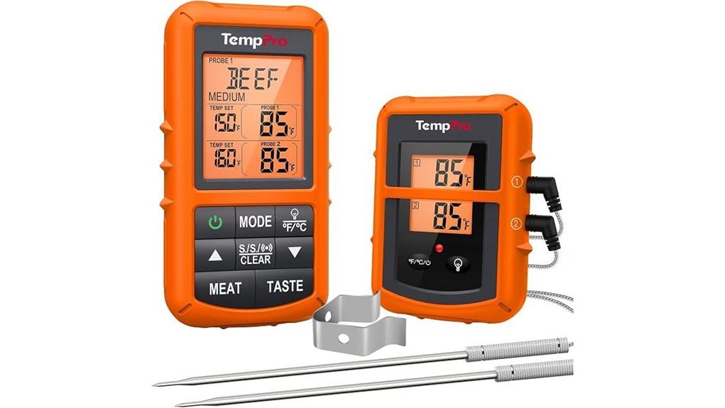 wireless grilling meat thermometer