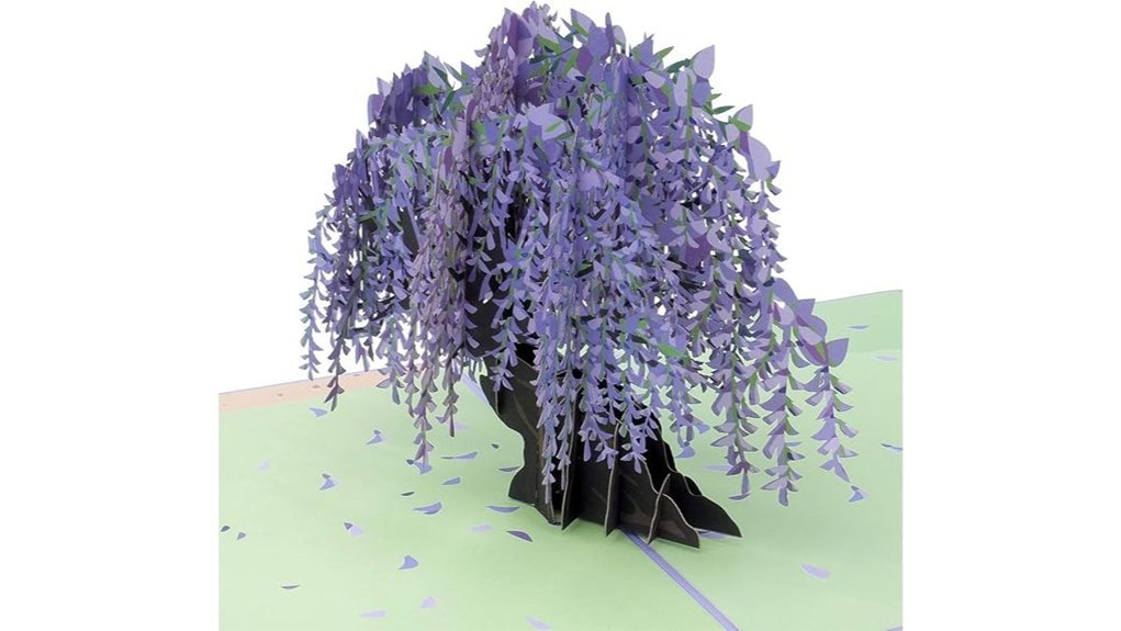 wisteria 3d pop up card