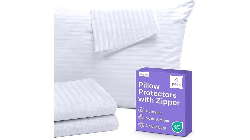 zippered washable pillow covers