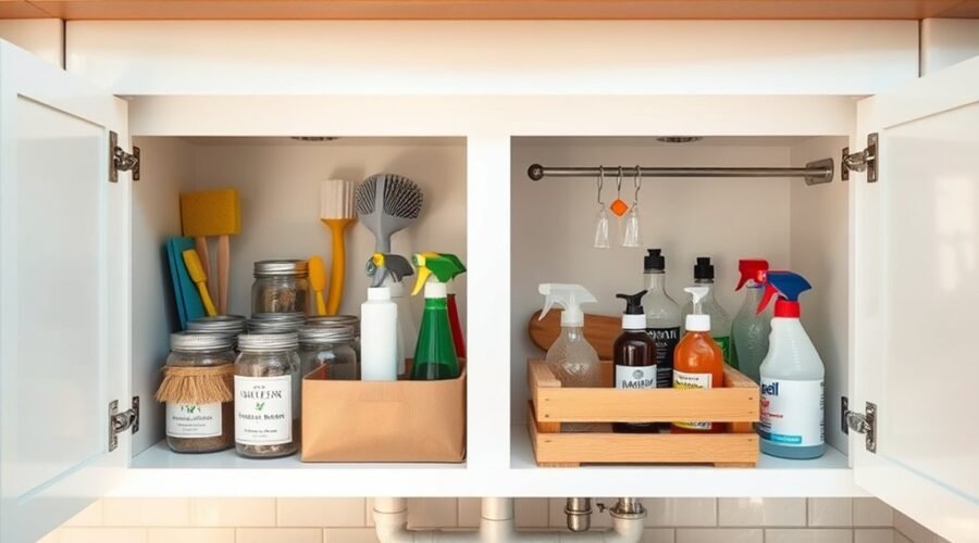 budget friendly sink organization tips