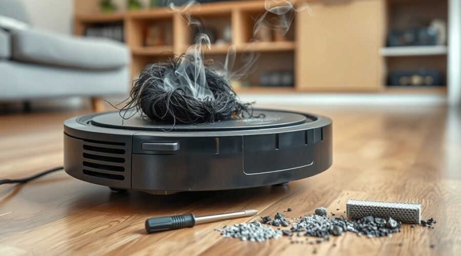 burning smell vacuum issues