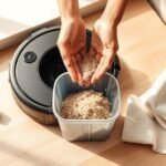 clean robot vacuum dustbin
