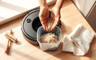 clean robot vacuum dustbin