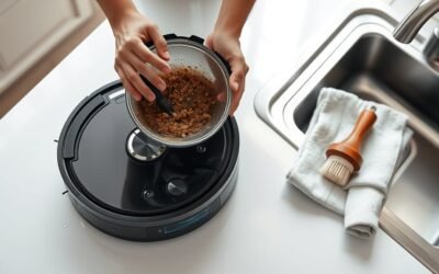 clean robot vacuum tank