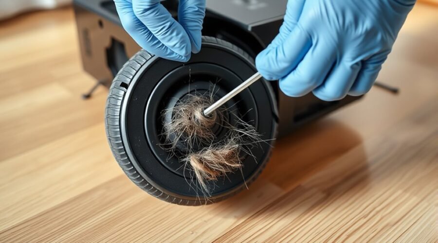 cleaning robot vacuum axles