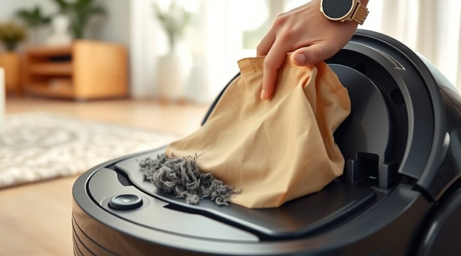 dust bag full warning