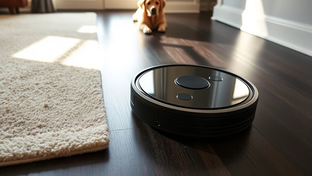 effective cleaning on dark floors