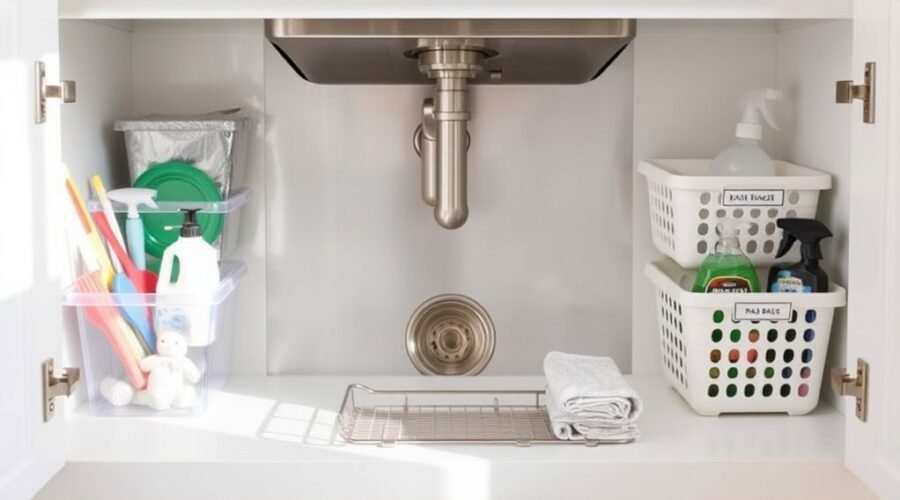 efficient under sink organization tips