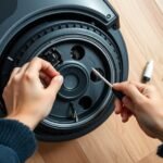 fix squeaky robot vacuum wheel
