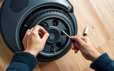 fix squeaky robot vacuum wheel