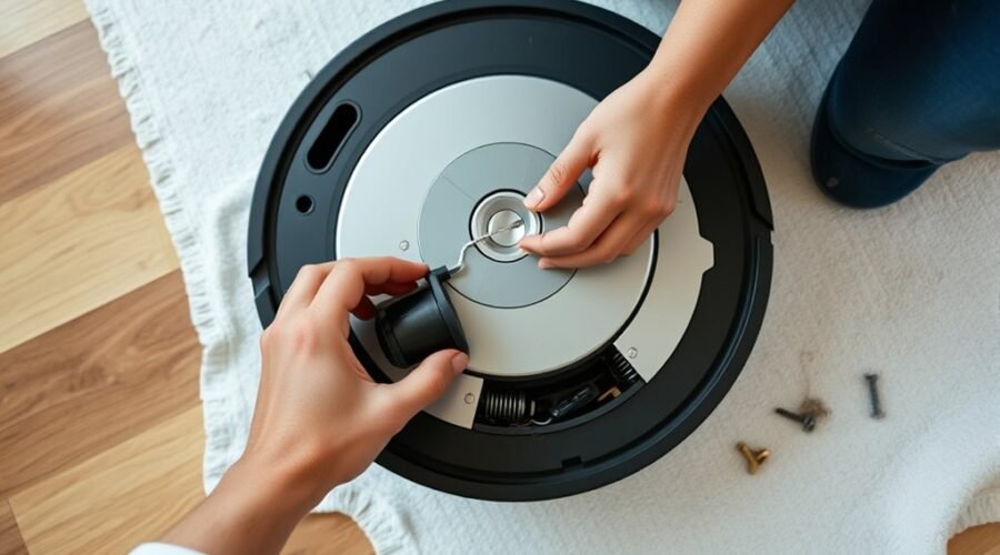 fix stuck robot vacuum