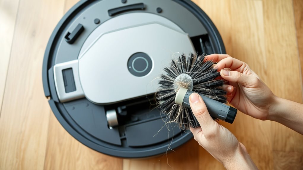 inspect and clean brush
