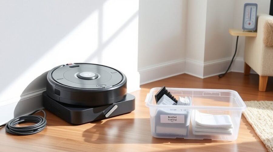 long term robot vacuum storage
