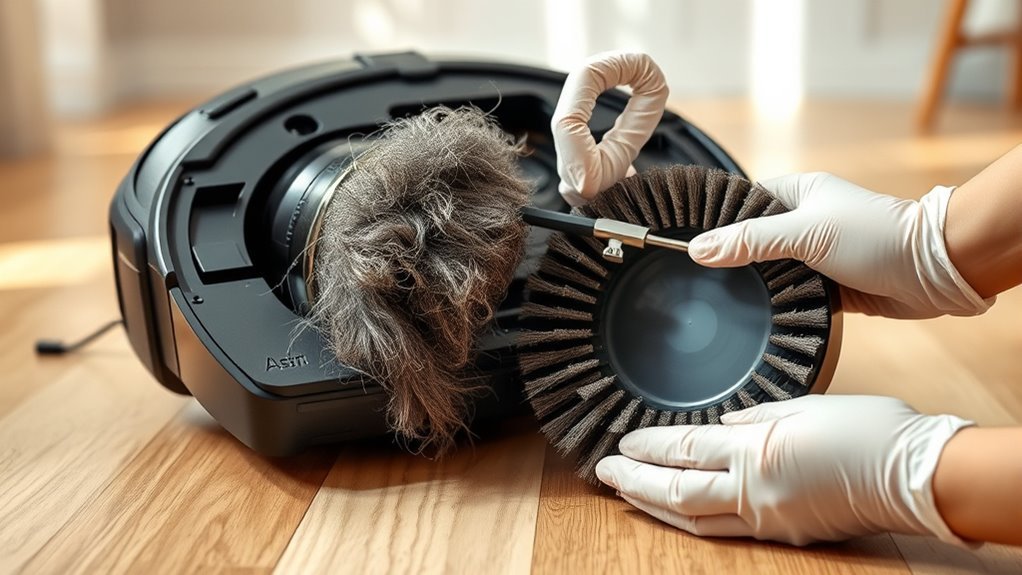 maintain brush for efficiency