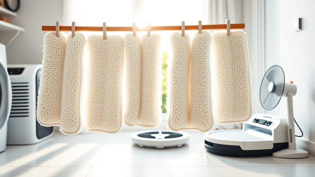 maintain clean mop pads