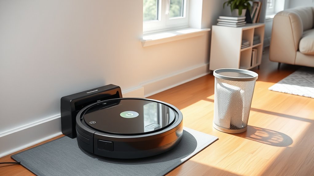 maintaining odor free robot dock