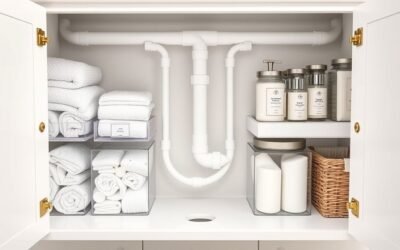 maximize bathroom sink storage