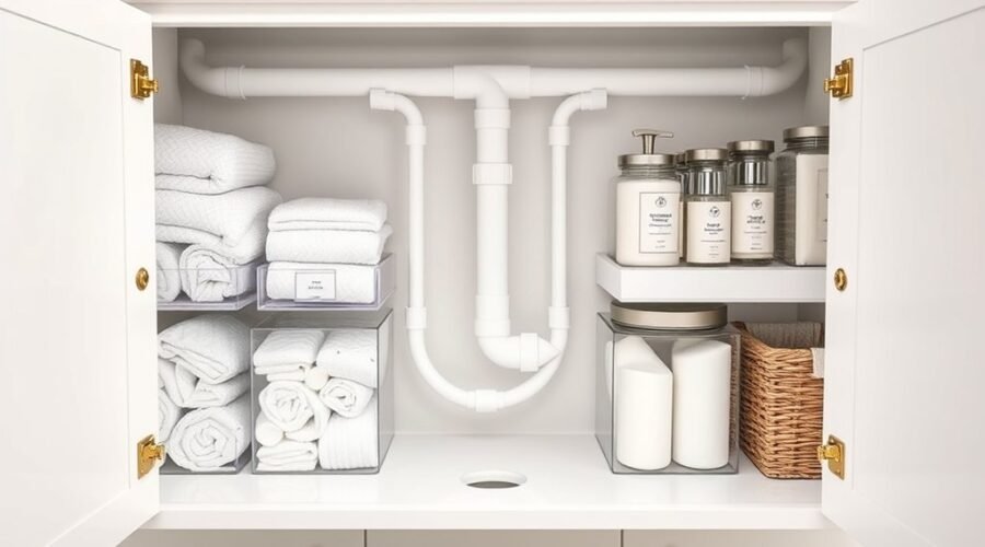 maximize bathroom sink storage