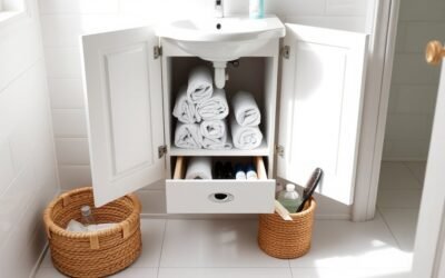 maximize small bathroom storage