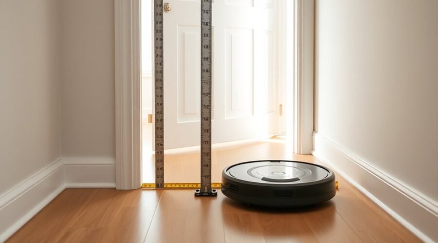 measuring door threshold height