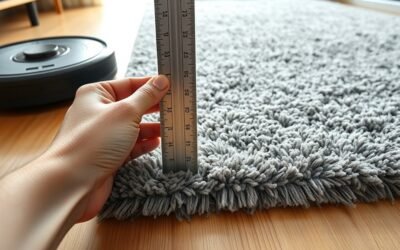 measuring rug pile height