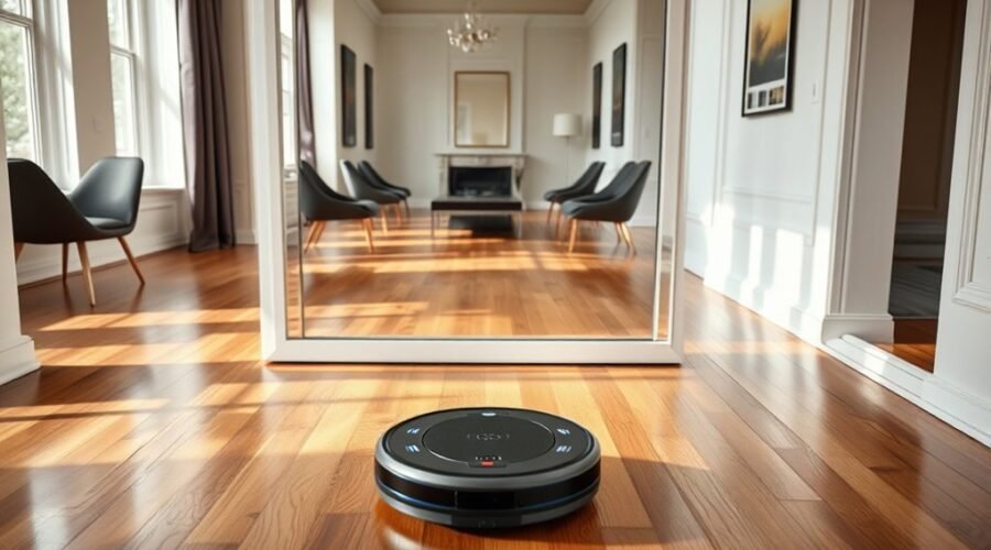 mirrors disrupt robot navigation