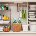 organizing kitchen sink space