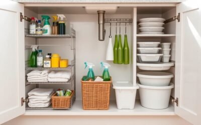 organizing kitchen sink space
