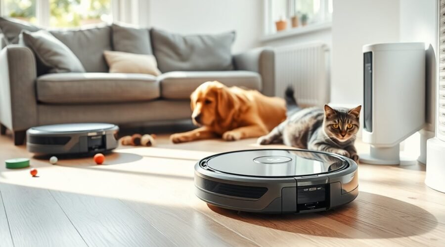pet friendly robotic vacuum setup