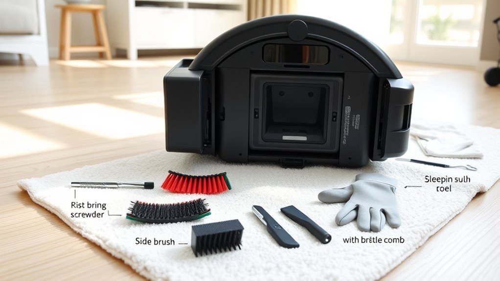 prepare tools and parts