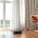 prevent curtains clogging vacuum