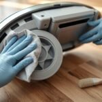 properly clean caster wheel