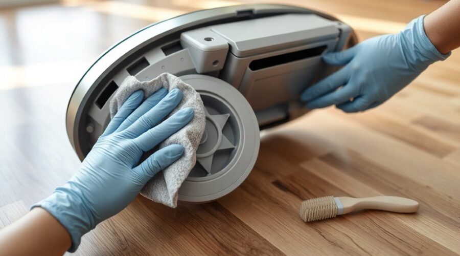 properly clean caster wheel
