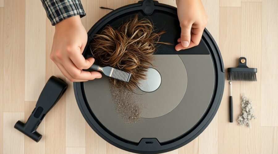properly clean vacuum brush