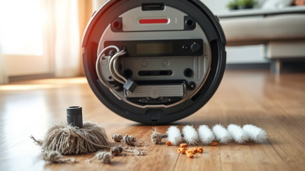 regularly replace vacuum brushes
