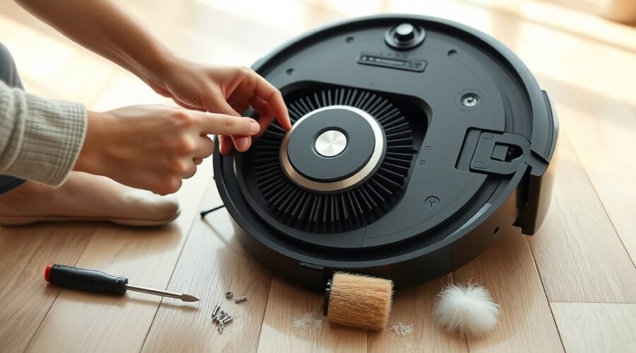 repair robot vacuum brush