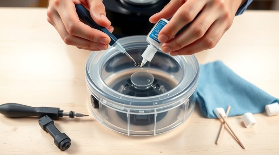 repair robot vacuum leak