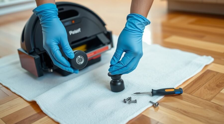 replace robot vacuum wheel