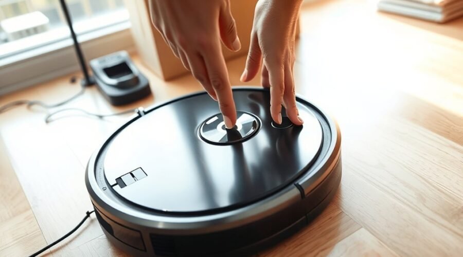 reset robot vacuum steps