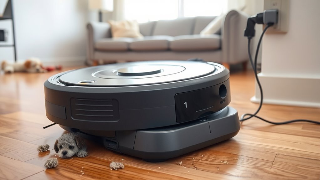 robot vacuum charging issues