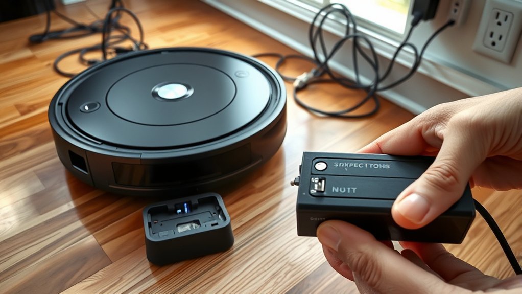 robot vacuum charging issues