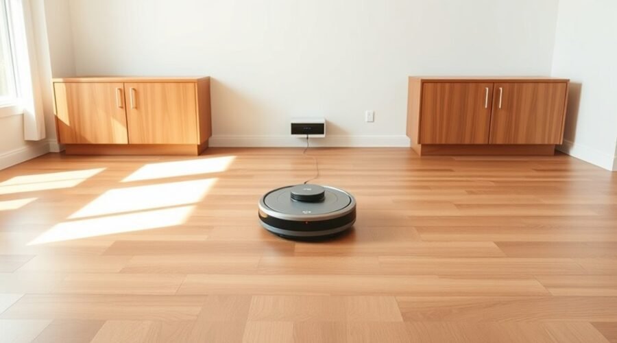 robot vacuum dock space