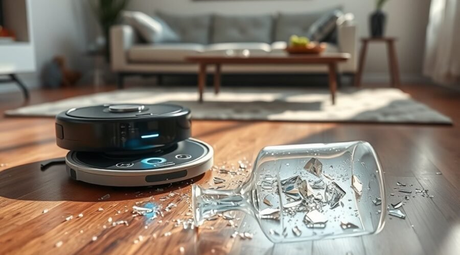 robot vacuum glass cleaning limitations