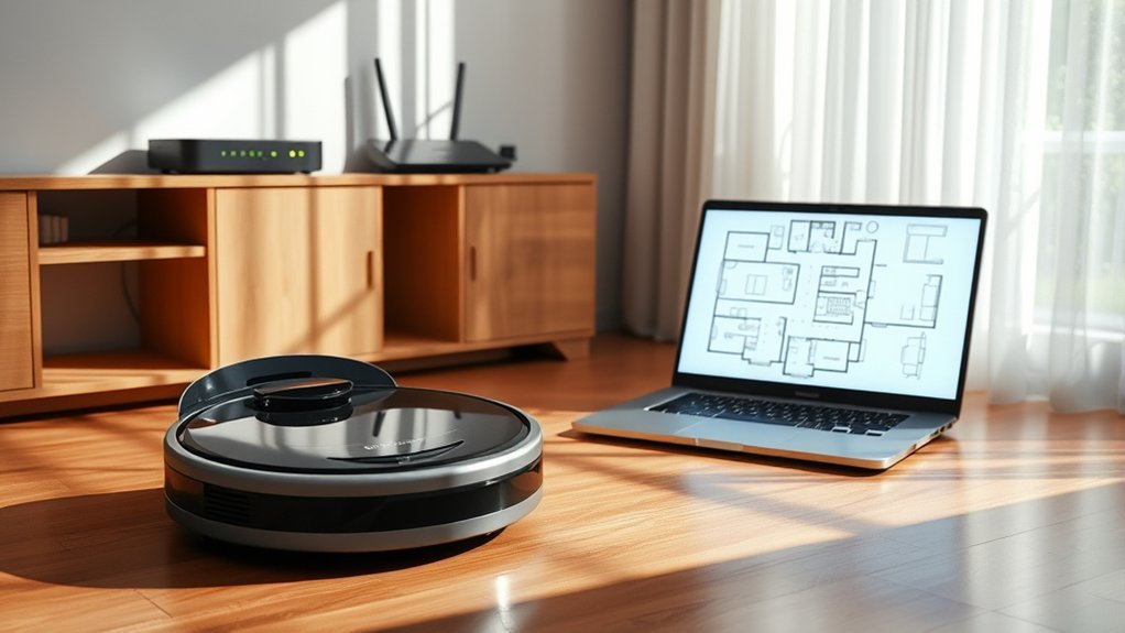 robot vacuum map storage