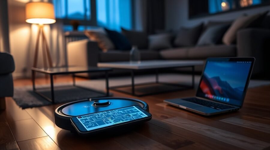 robot vacuum map storage