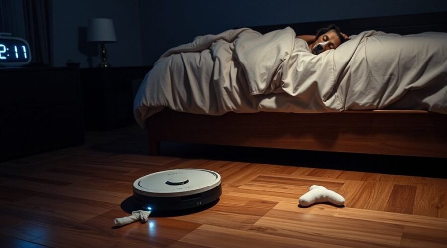 robot vacuum nighttime operation