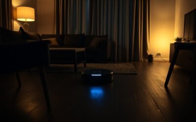 robot vacuum operates night
