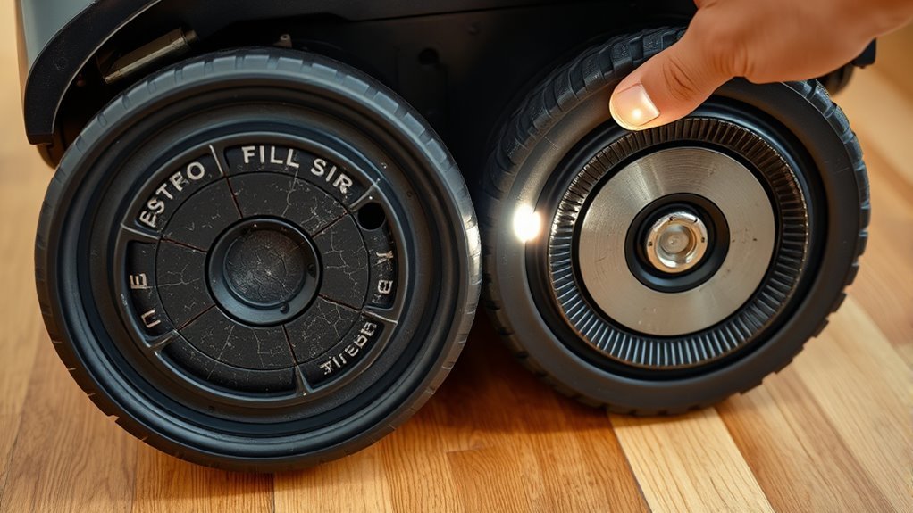 robot vacuum wheel deterioration